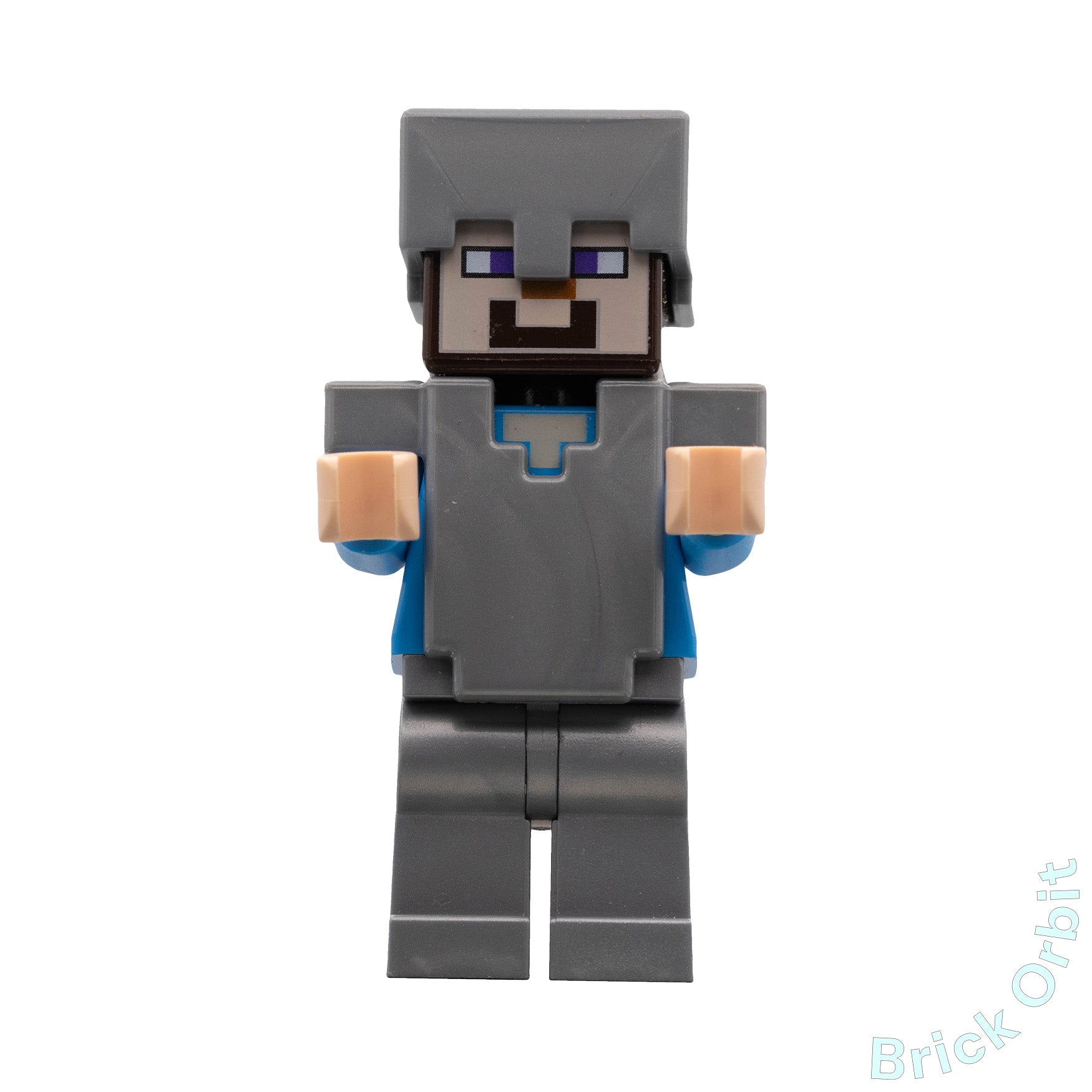 Genuine STEVE IN ARMOUR (min053) - Minecraft - Used LEGO® Minifigure from set 21137-1 - Product Image from Brick Orbit