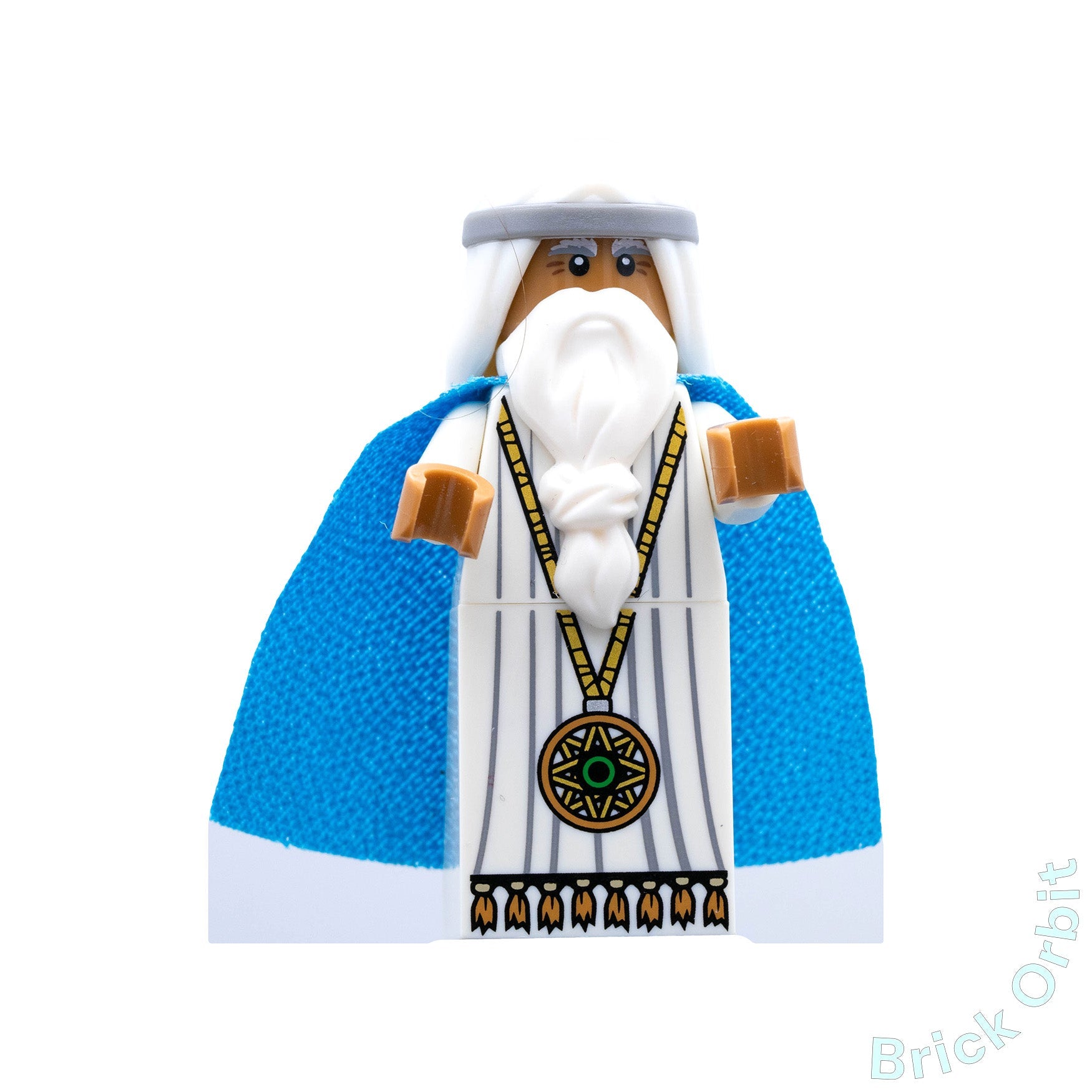 Genuine VITRUVIUS WITH MEDALLION AND BLACK EYES WITH PUPILS (tlm071) - Gear - Used LEGO® Minifigure from set 5004238-1 - Product Image from Brick Orbit