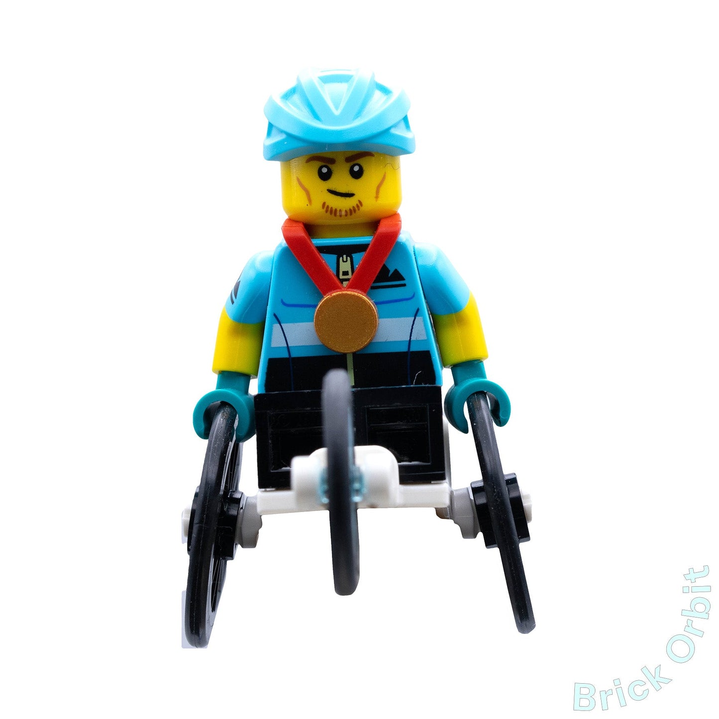 Genuine WHEELCHAIR RACER (col397) - Collectible Minifigures - Used LEGO® Minifigure - Product Image from Brick Orbit