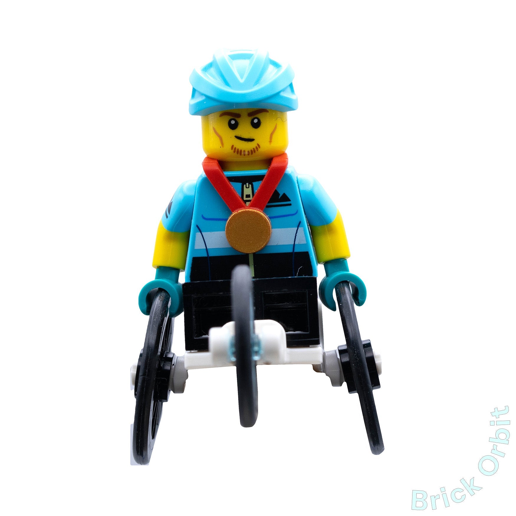 Genuine WHEELCHAIR RACER (col397) - Collectible Minifigures - Used LEGO® Minifigure - Product Image from Brick Orbit