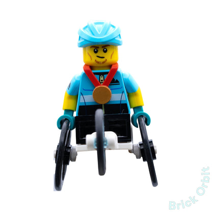 Genuine WHEELCHAIR RACER (col397) - Collectible Minifigures - Used LEGO® Minifigure - Product Image from Brick Orbit